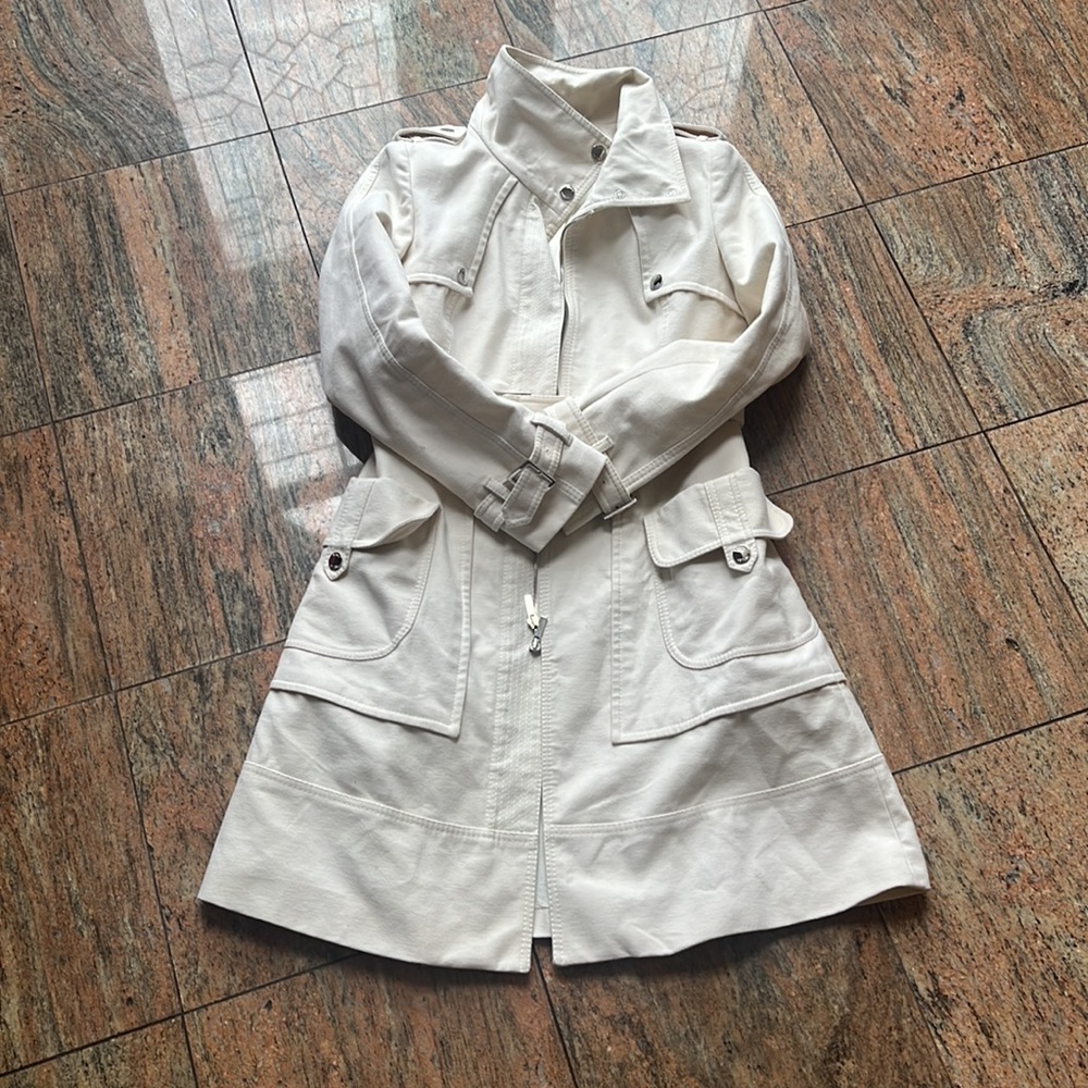 Karen millen white trench coat